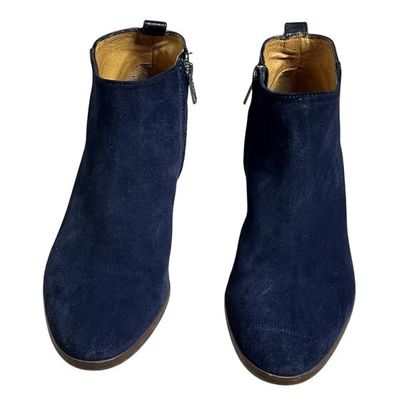 MADEWELL BLUE AND BLACK CHARLEY ANKLE LEATHER BOOTS SIZE 9 - Picture 2 of 7